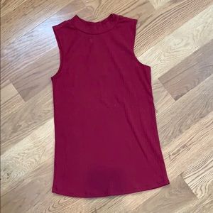 Rue 21 Burgundy sleeveless sweater top